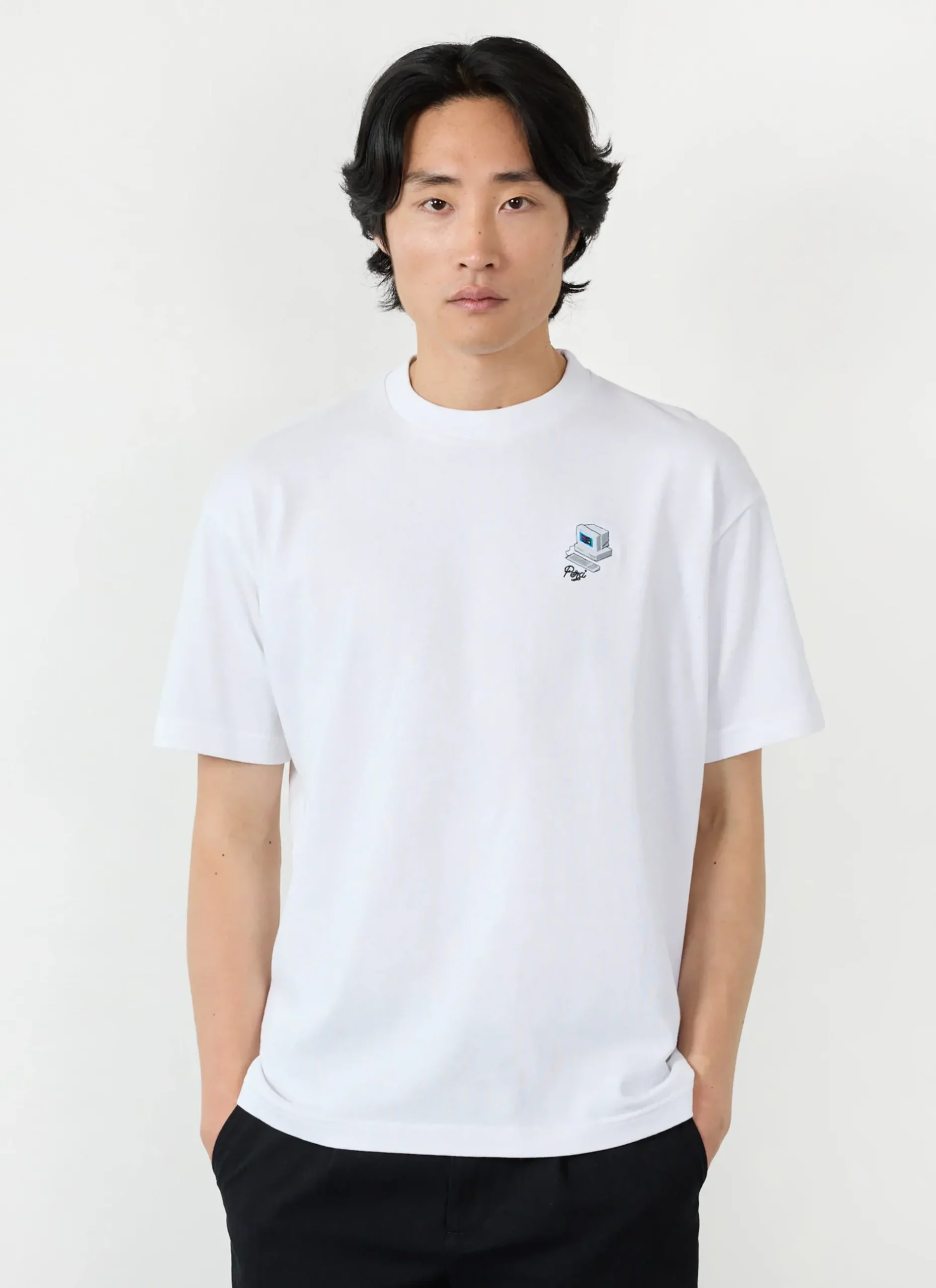 Percival White T-Shirts|Oversized T-Shirts^Computer Oversized T Shirt White