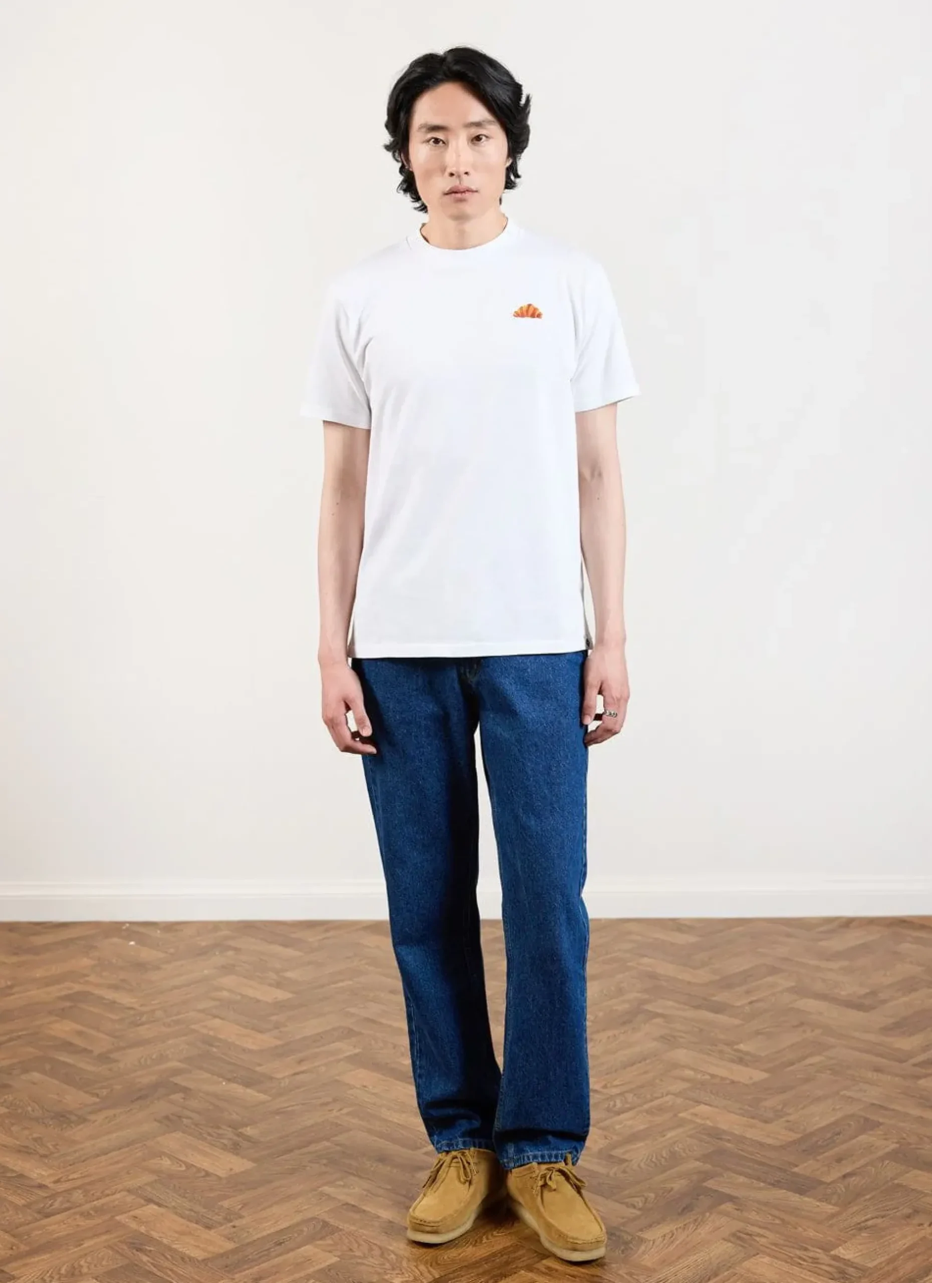 Percival White T-Shirts|Regular Fit T-Shirts^Croissant T Shirt White