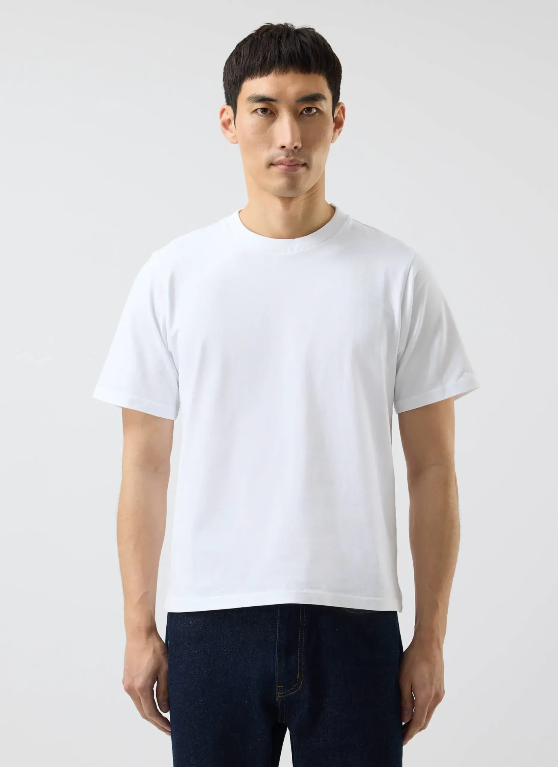 Percival White T-Shirts|Cropped T-Shirts^Cropped Regular Fit T Shirt White