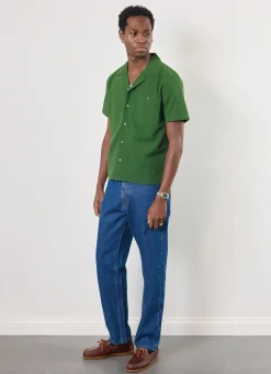 Percival Short Sleeve Shirts|Cuban Collared Shirts^Cuban Shirt Forest
