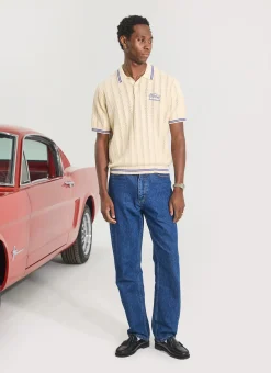 Percival Polo Shirts|Polo Shirts^Dealership Knitted Polo Ecru