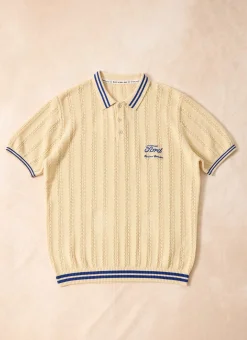 Percival Polo Shirts|Polo Shirts^Dealership Knitted Polo Ecru