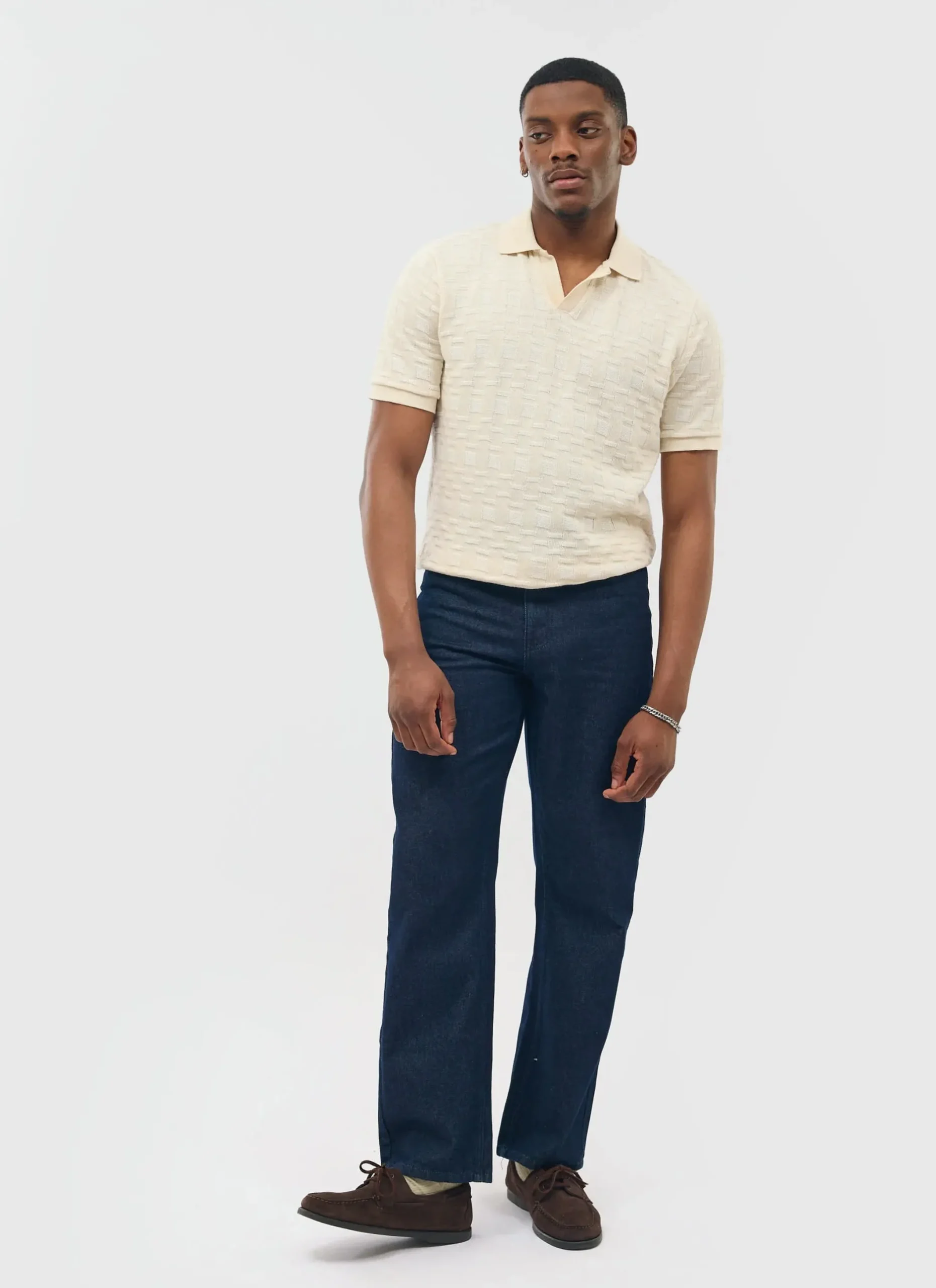 Percival Short Sleeve Shirts|Polo Shirts^Deck Negroni Knitted Shirt Ecru