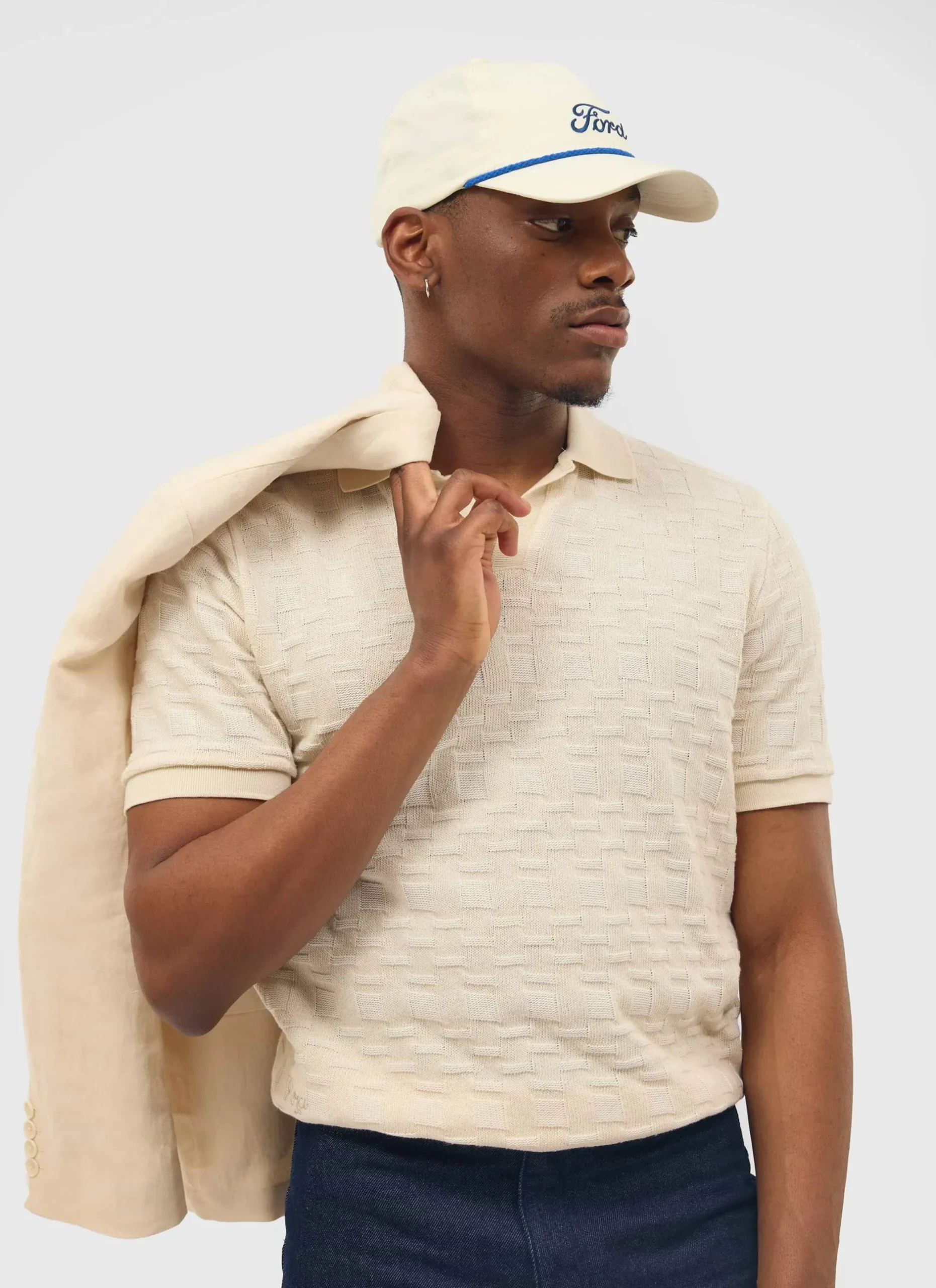Percival Short Sleeve Shirts|Polo Shirts^Deck Negroni Knitted Shirt Ecru
