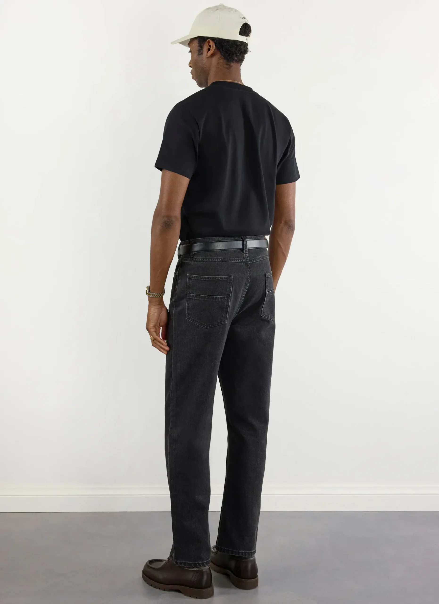 Percival Regular Fit T-Shirts^Embroidered Olive T Shirt Black