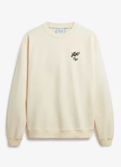Percival Sweatshirts^Embroidered Perci Olive Sweatshirt Ecru