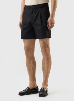 Percival Shorts^Enzo Tailored Shorts Black