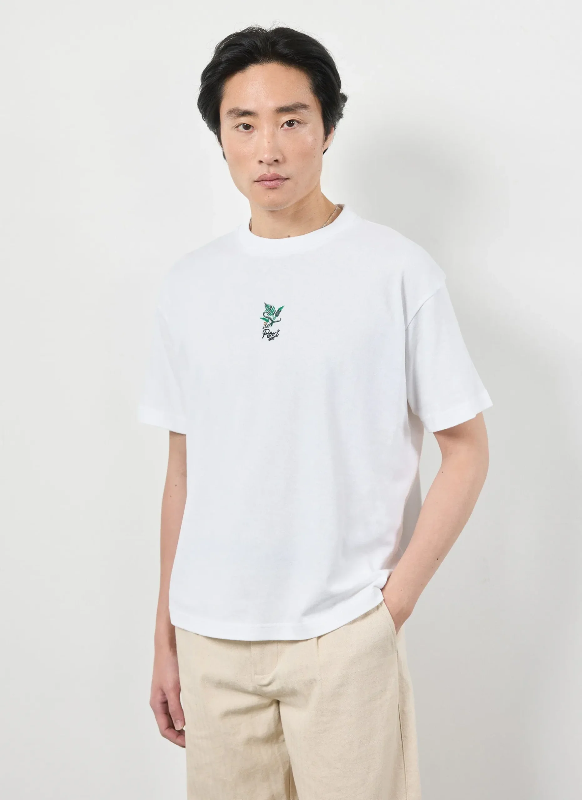 Percival White T-Shirts|Oversized T-Shirts^Fern Oversized T Shirt White