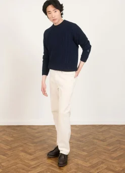 Percival Jumpers & Sweaters^Fisherman Jumper Navy