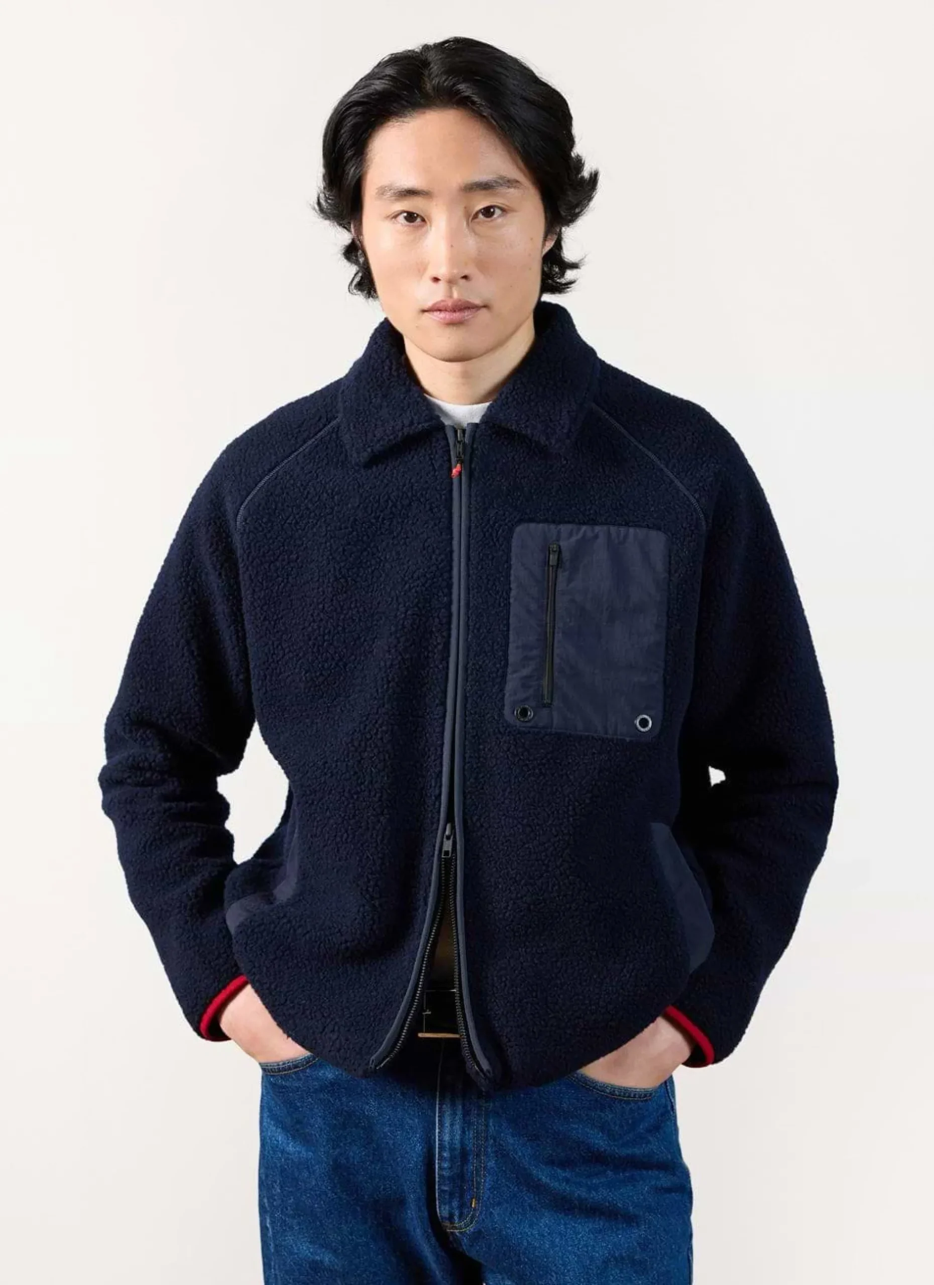 Percival Jackets|Fleeces^Fleece Jacket Navy