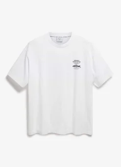 Percival Oversized T-Shirts|Boxy T-Shirts^Fortune Fish Oversized T Shirt White