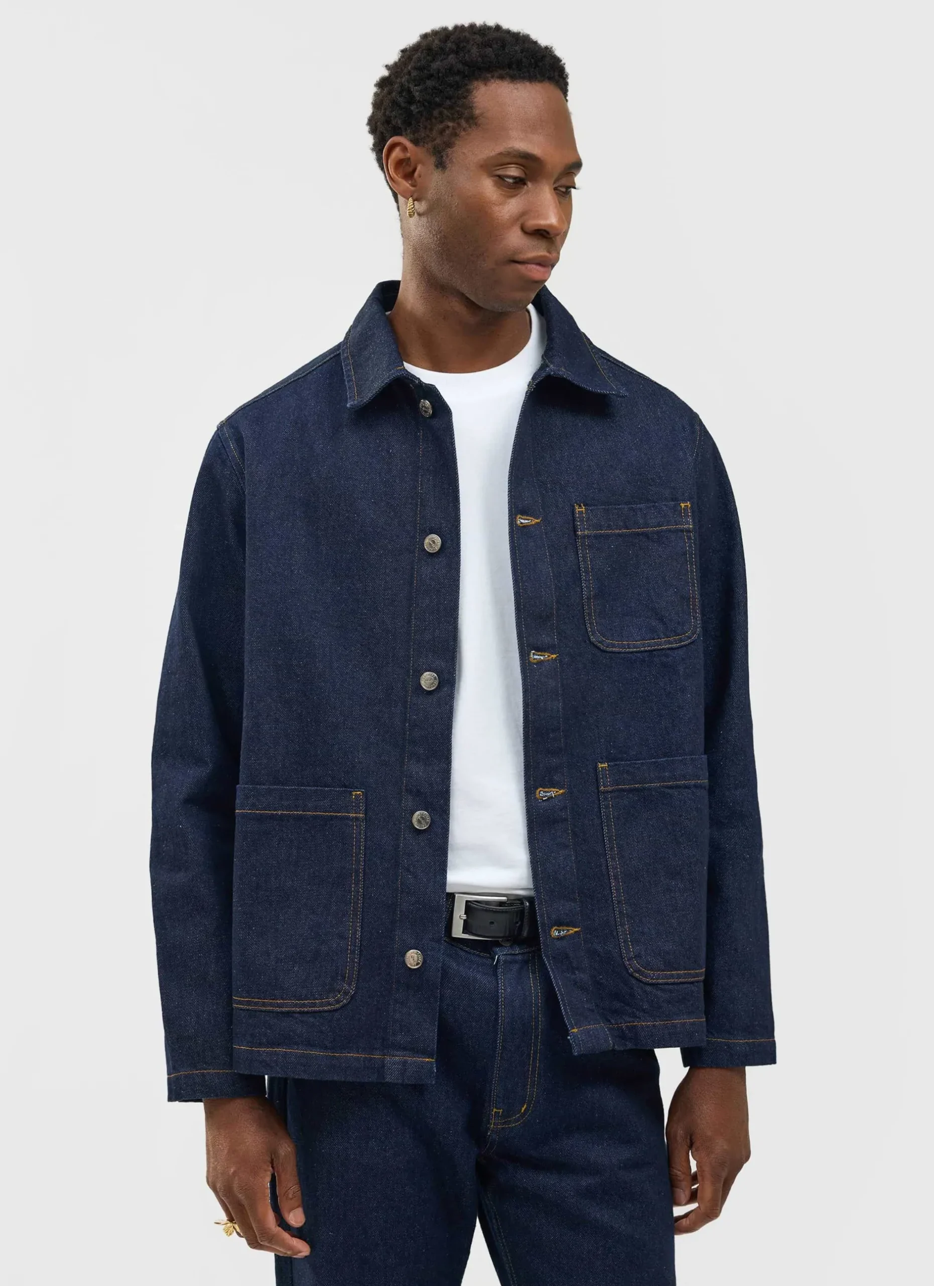 Percival Jackets|Denim Jackets^Gove Chore Jacket Dark Indigo
