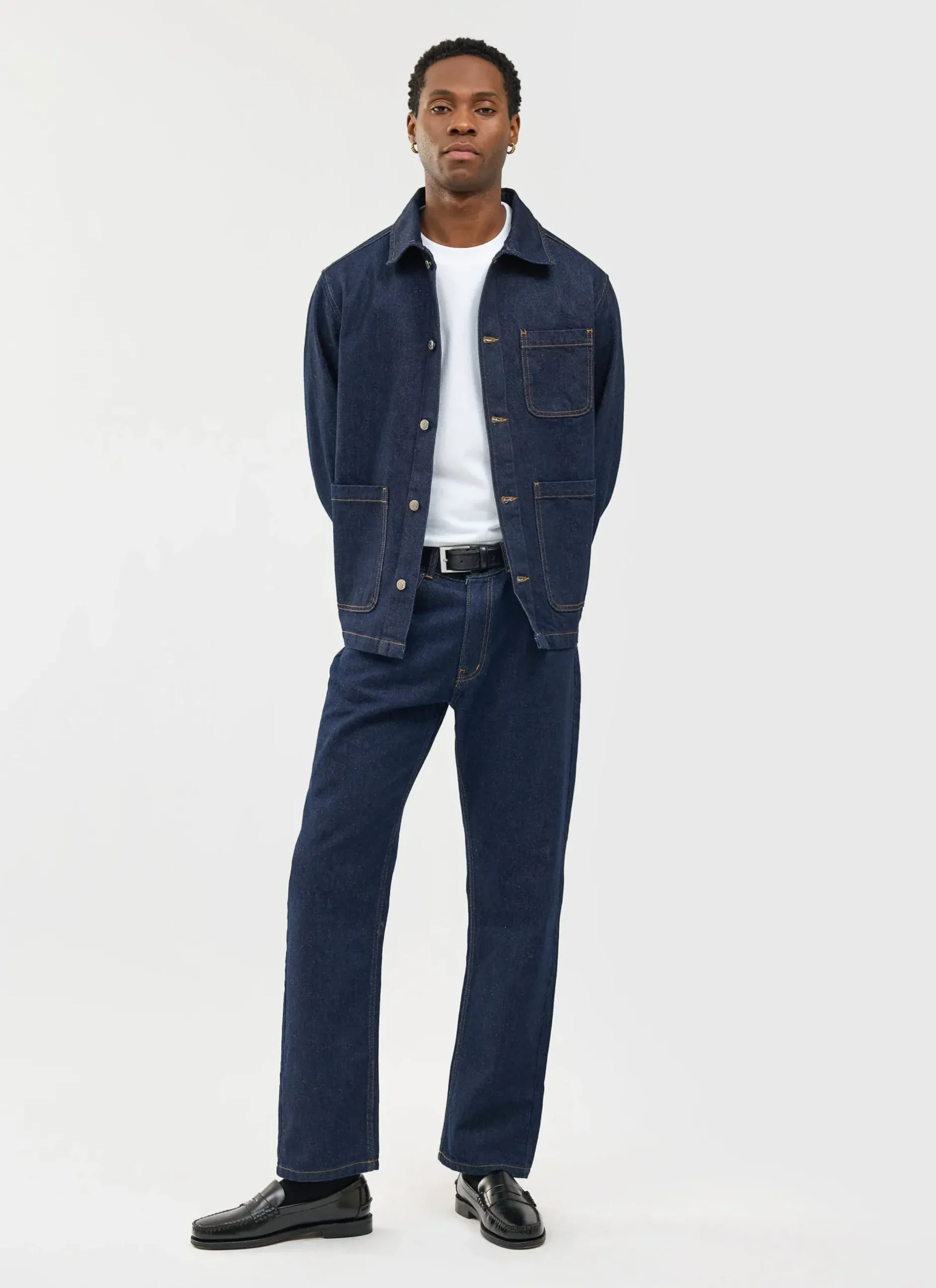 Percival Jackets|Denim Jackets^Gove Chore Jacket Dark Indigo