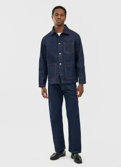 Percival Jackets|Denim Jackets^Gove Chore Jacket Dark Indigo