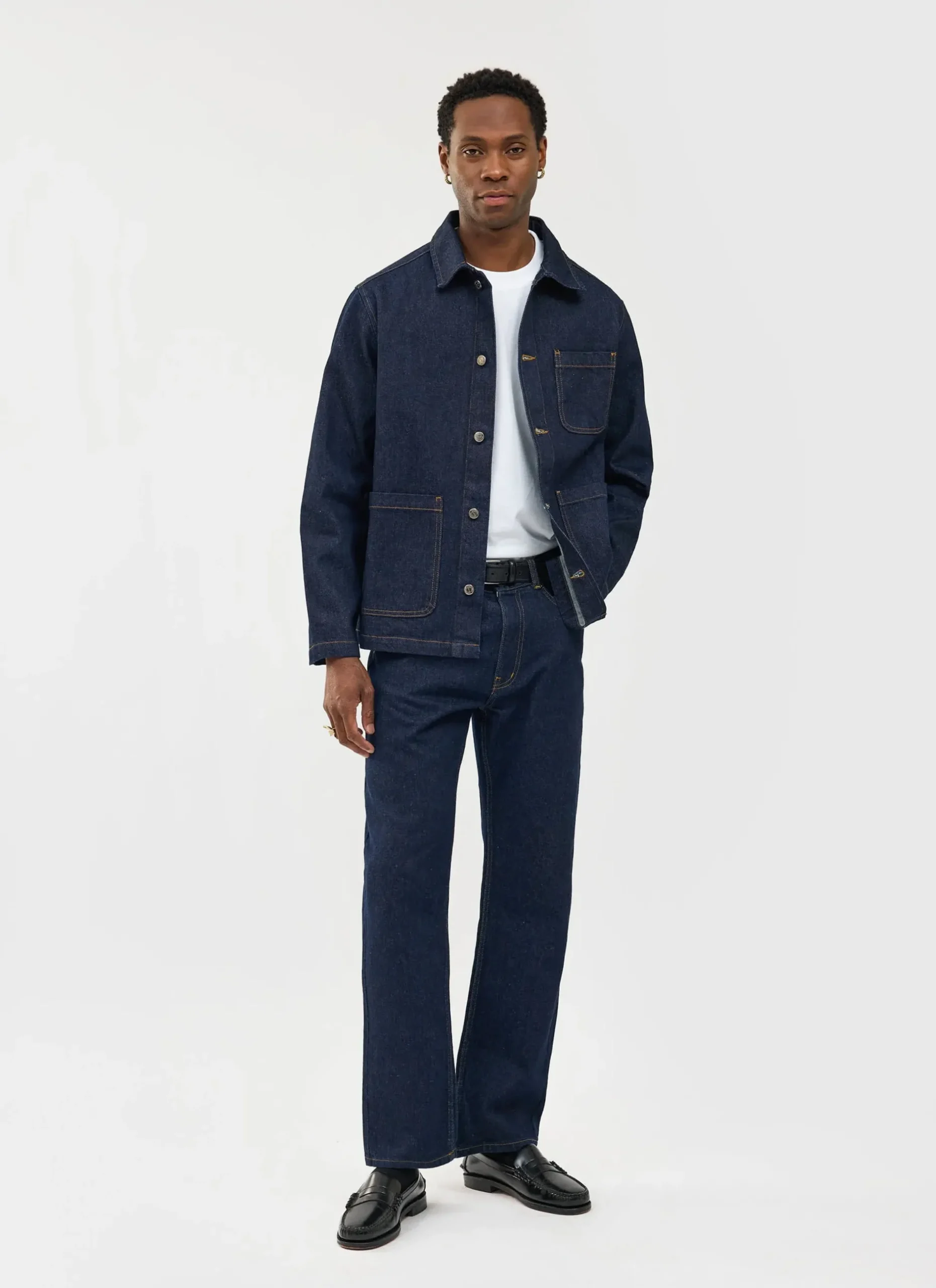 Percival Jackets|Denim Jackets^Gove Chore Jacket Dark Indigo