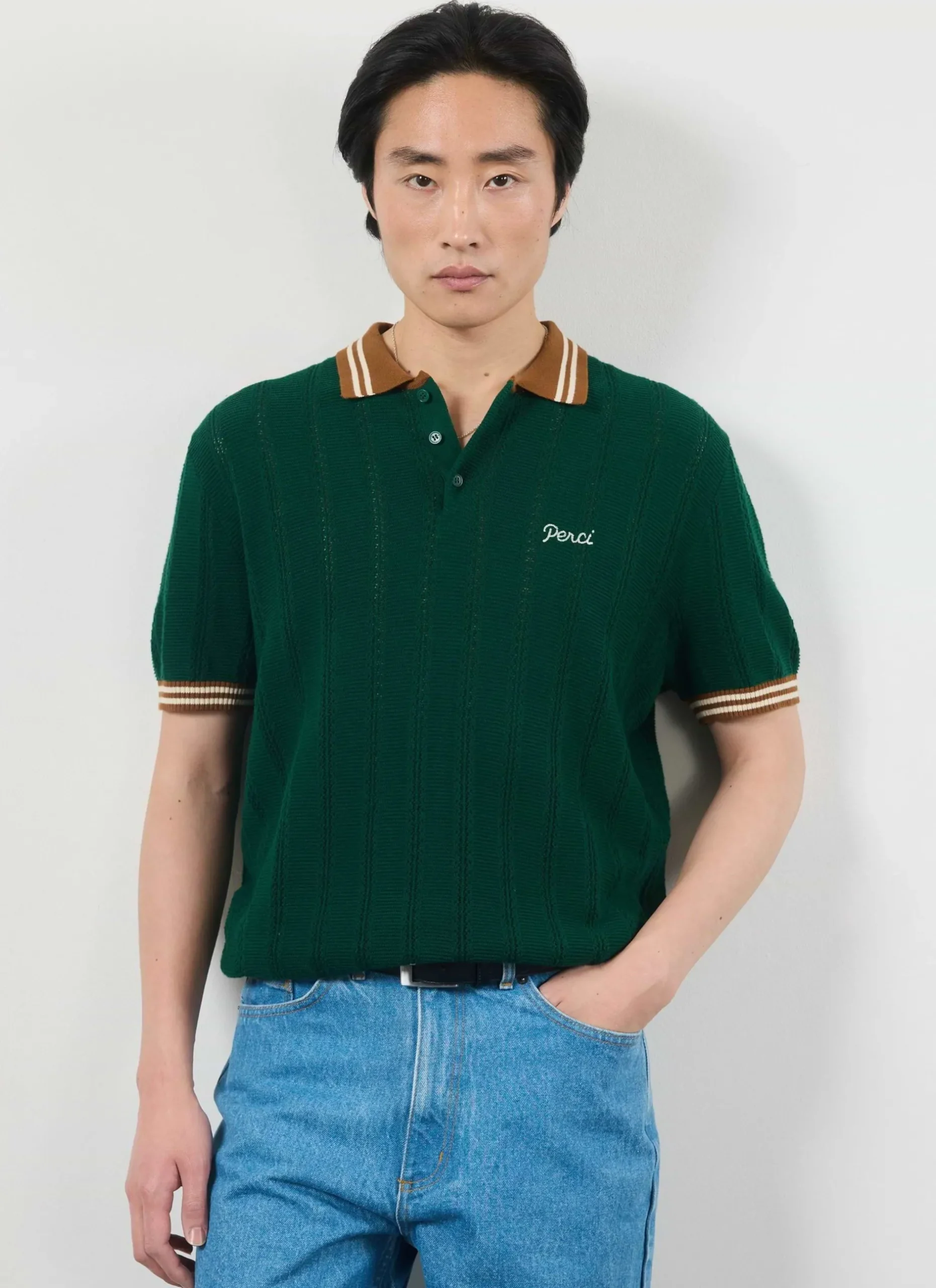 Percival Polo Shirts|Polo Shirts^HQ Knitted Polo Forest