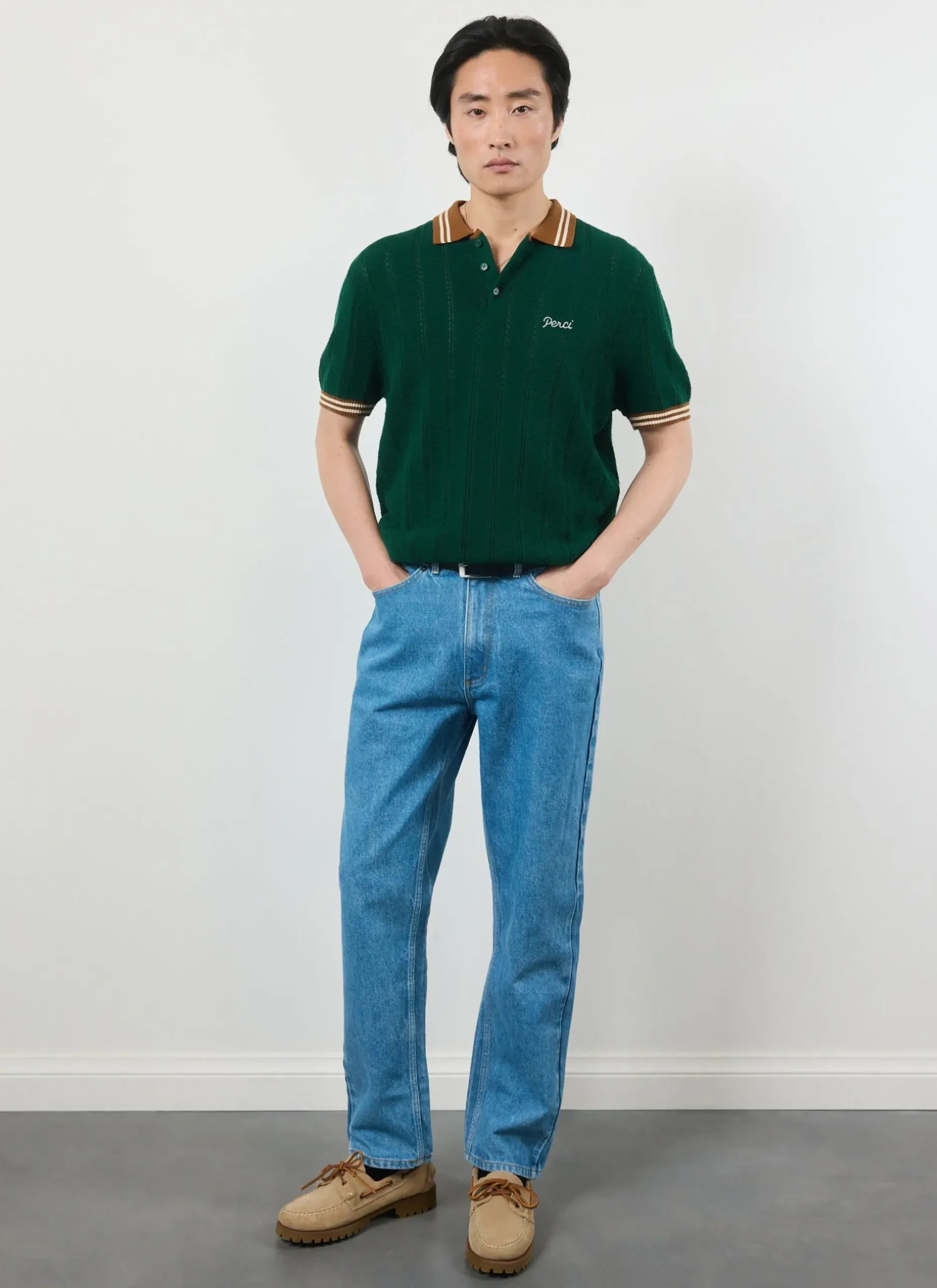 Percival Polo Shirts|Polo Shirts^HQ Knitted Polo Forest
