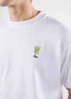 Percival White T-Shirts|Oversized T-Shirts^Iced Matcha Oversized T Shirt White
