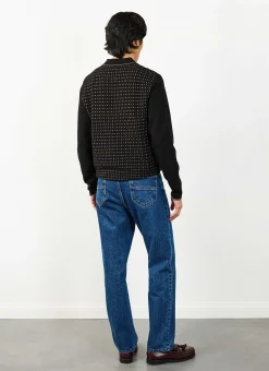 Percival Knitted Shirts|Knitted Polo Shirts & Knitted Shirts^Kihara Long Sleeve Polo Black