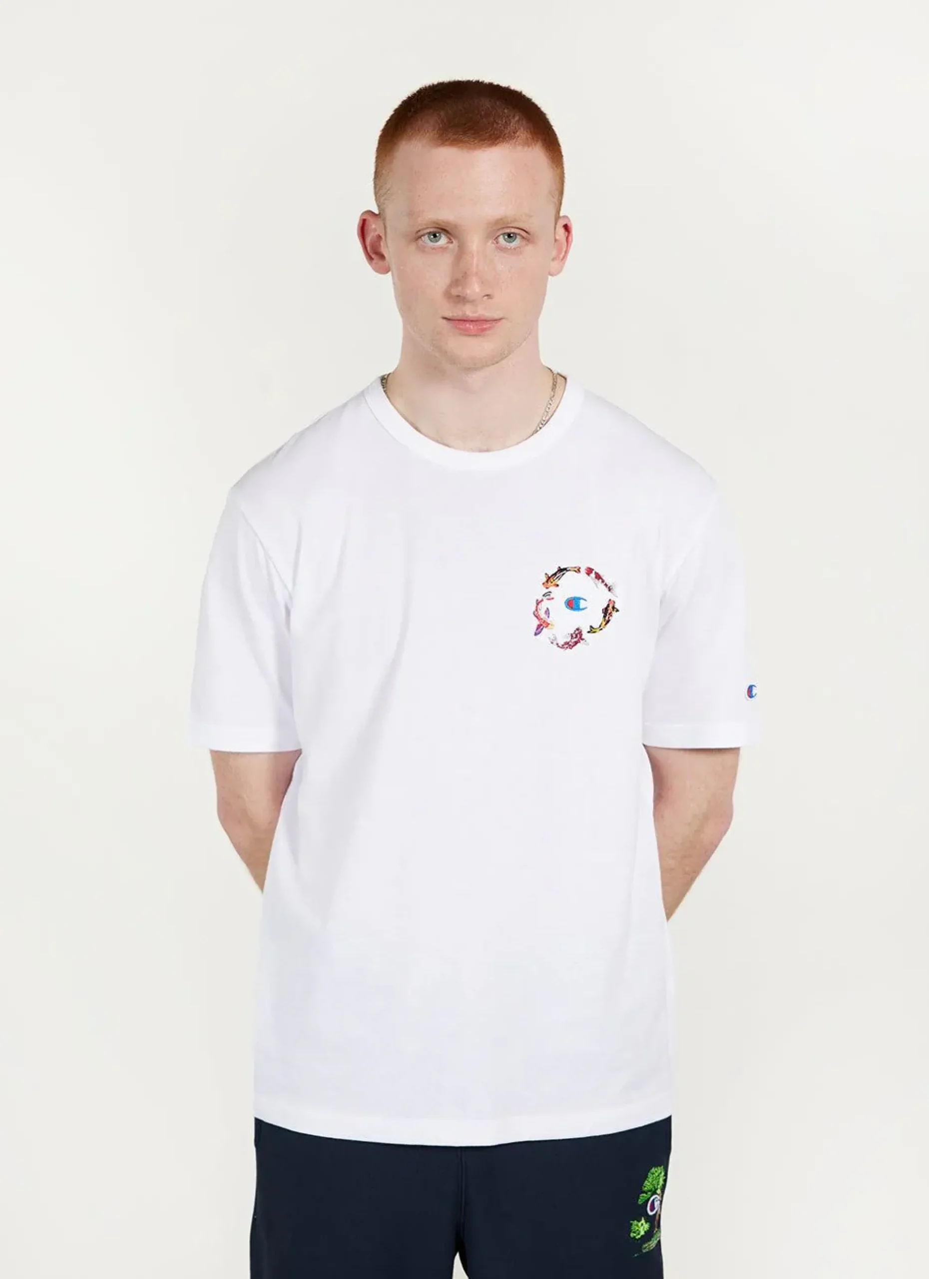 Percival White T-Shirts|Regular Fit T-Shirts^Koi Carp T Shirt White