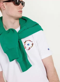 Percival White T-Shirts|Regular Fit T-Shirts^Koi Carp T Shirt White