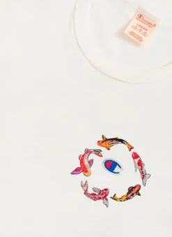 Percival White T-Shirts|Regular Fit T-Shirts^Koi Carp T Shirt White