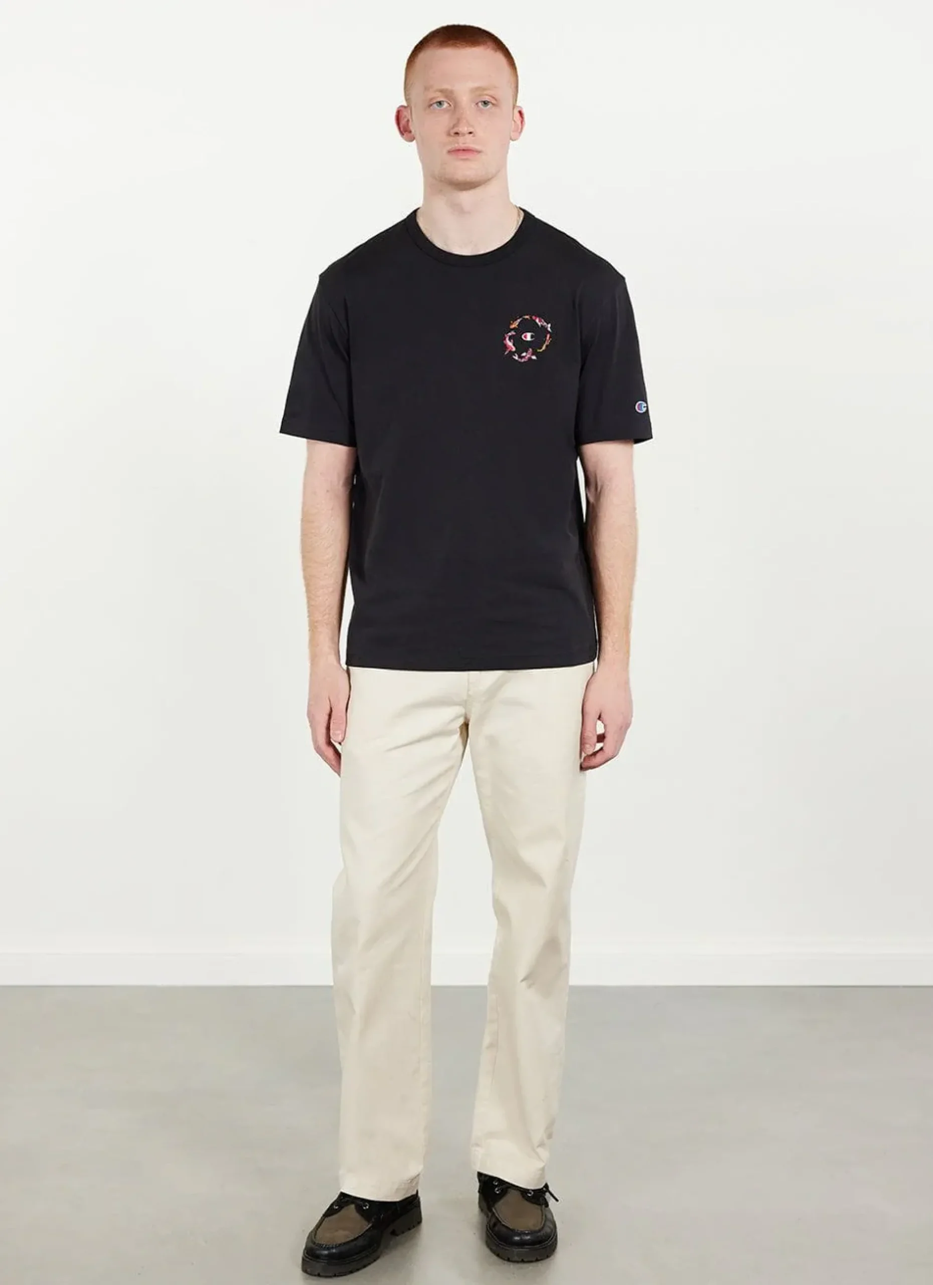 Percival Regular Fit T-Shirts^Koi Carp T Shirt Black