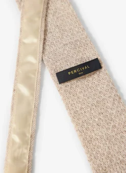 Percival Ties|Ties^Linen Tie Oat Marl