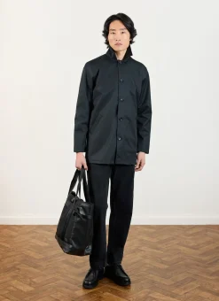 Percival Coats|Trench Coats^Men's Black Sherlock Short Trench Coat Black with Cinnamon