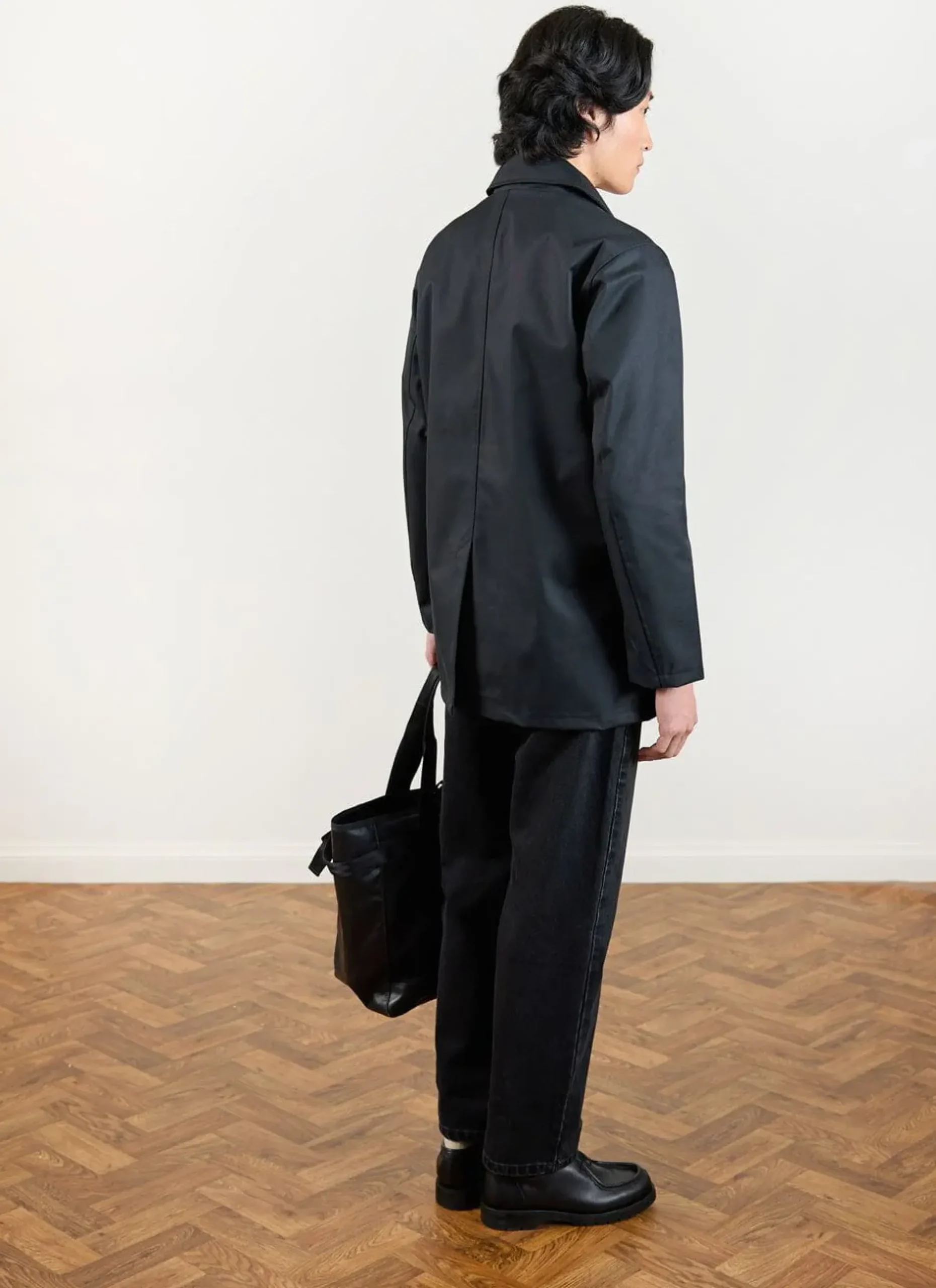 Percival Coats|Trench Coats^Men's Black Sherlock Short Trench Coat Black with Cinnamon