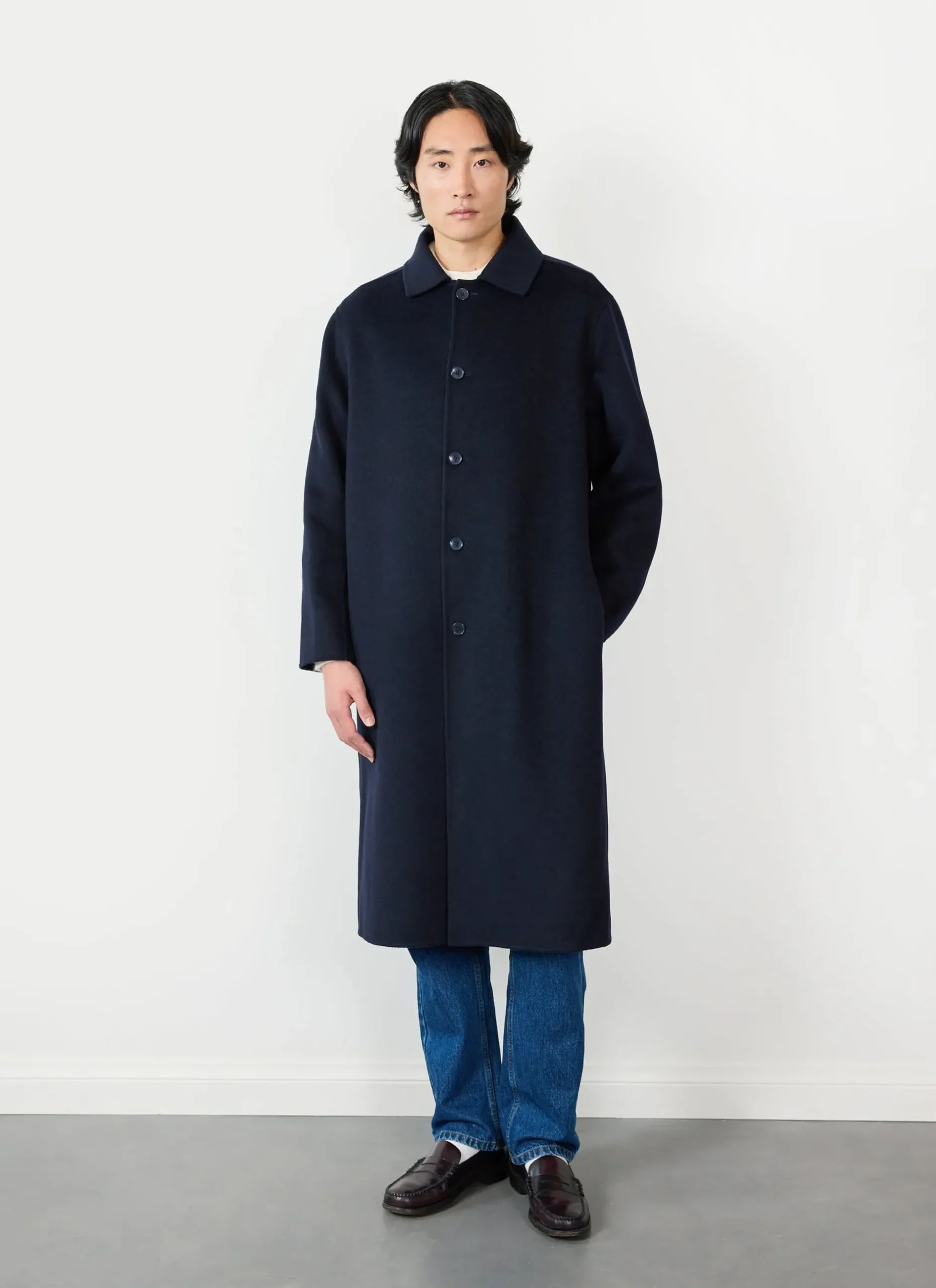 Percival Coats|Trench Coats^Minnesota Overcoat Navy