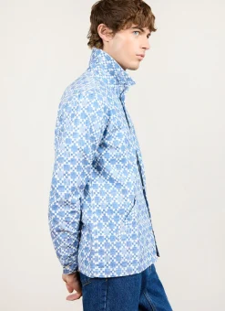 Percival Long Sleeve Shirts|Overshirts & Workshirts^Moquette Grid Long Sleeve Shirt Blue