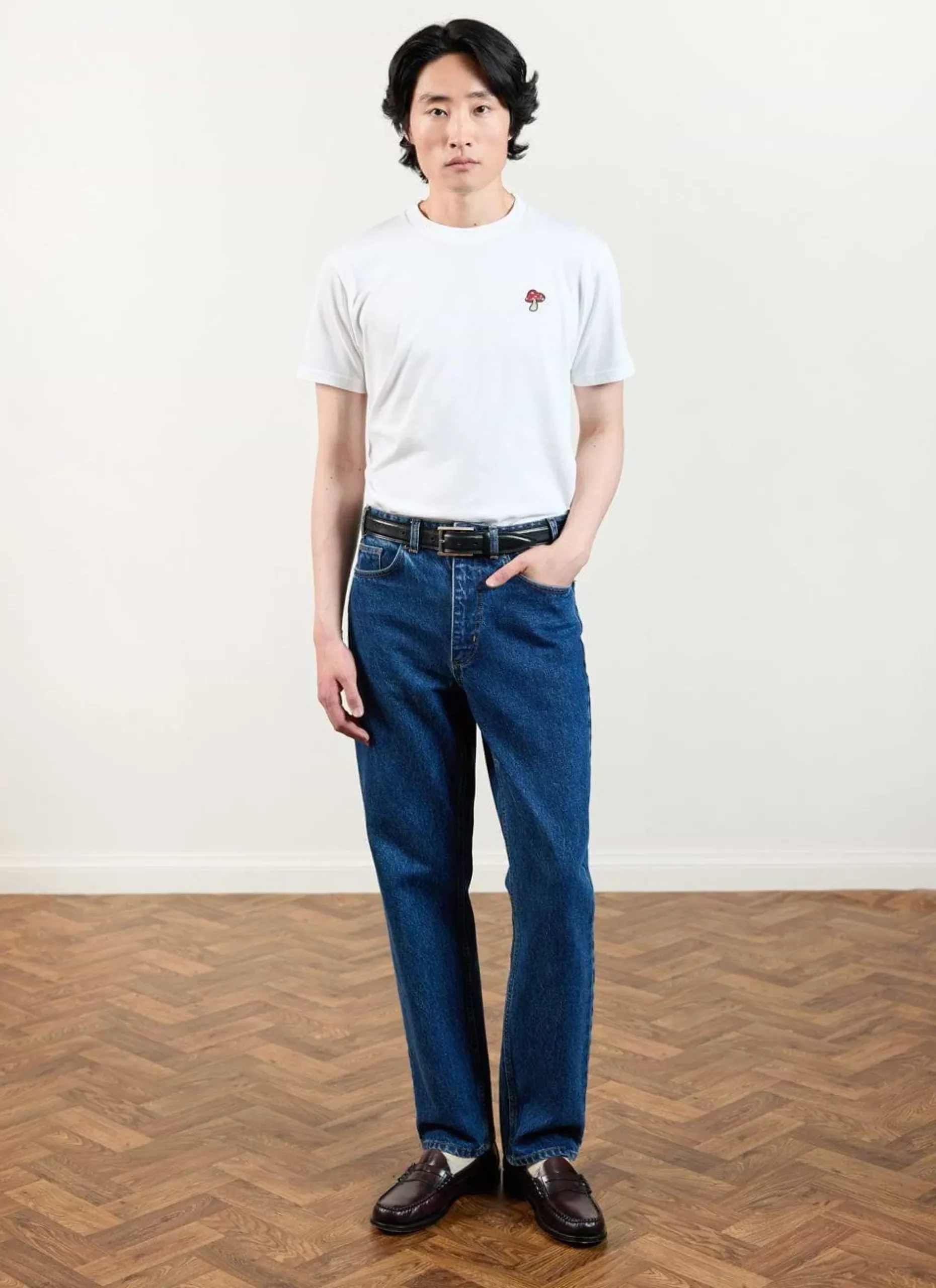 Percival White T-Shirts|Regular Fit T-Shirts^Mushroom T Shirt White