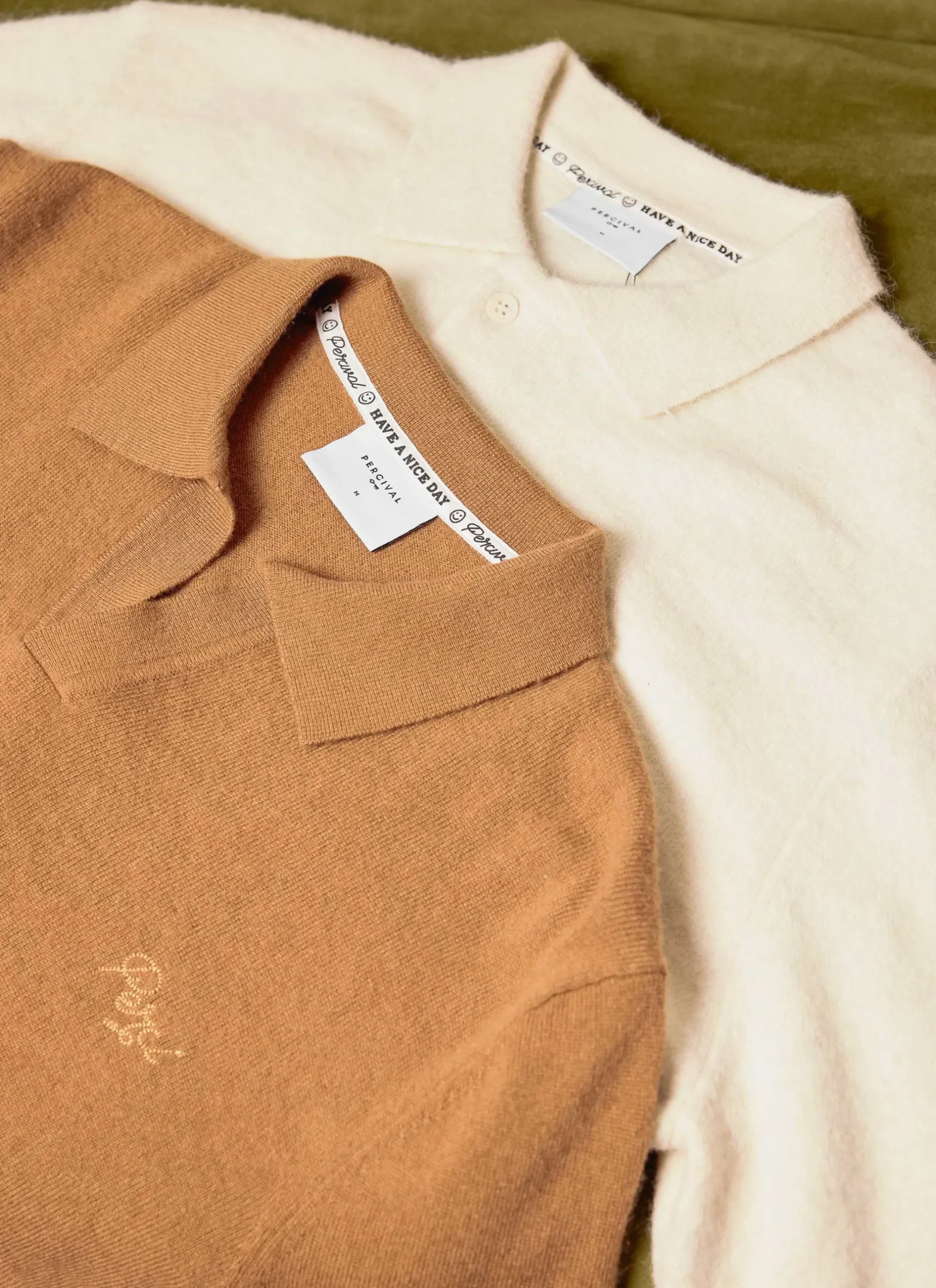 Percival Polo Shirts|Polo Shirts^Network Long Sleeve Polo Rust