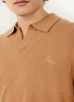 Percival Polo Shirts|Polo Shirts^Network Long Sleeve Polo Rust