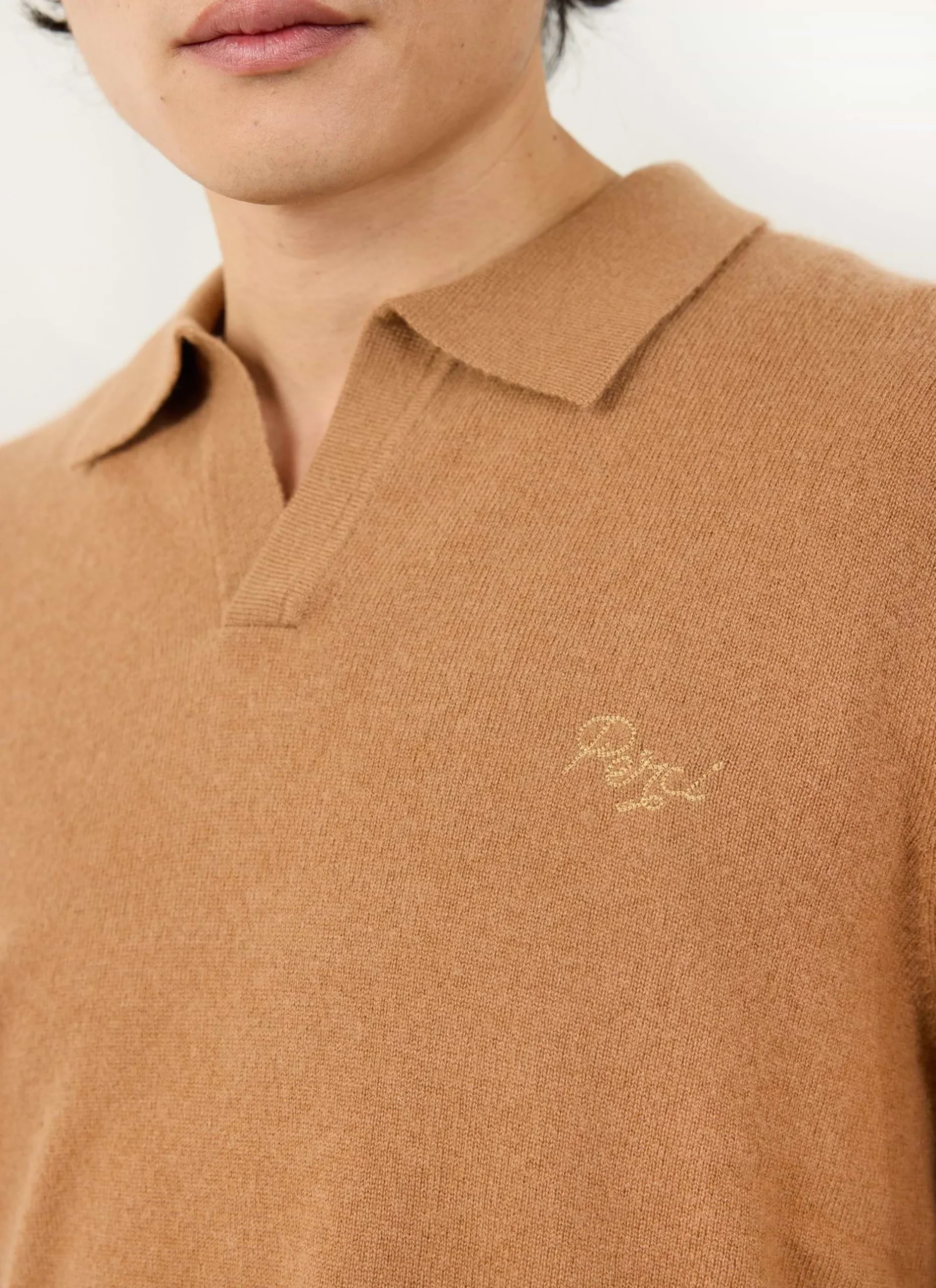 Percival Polo Shirts|Polo Shirts^Network Long Sleeve Polo Rust