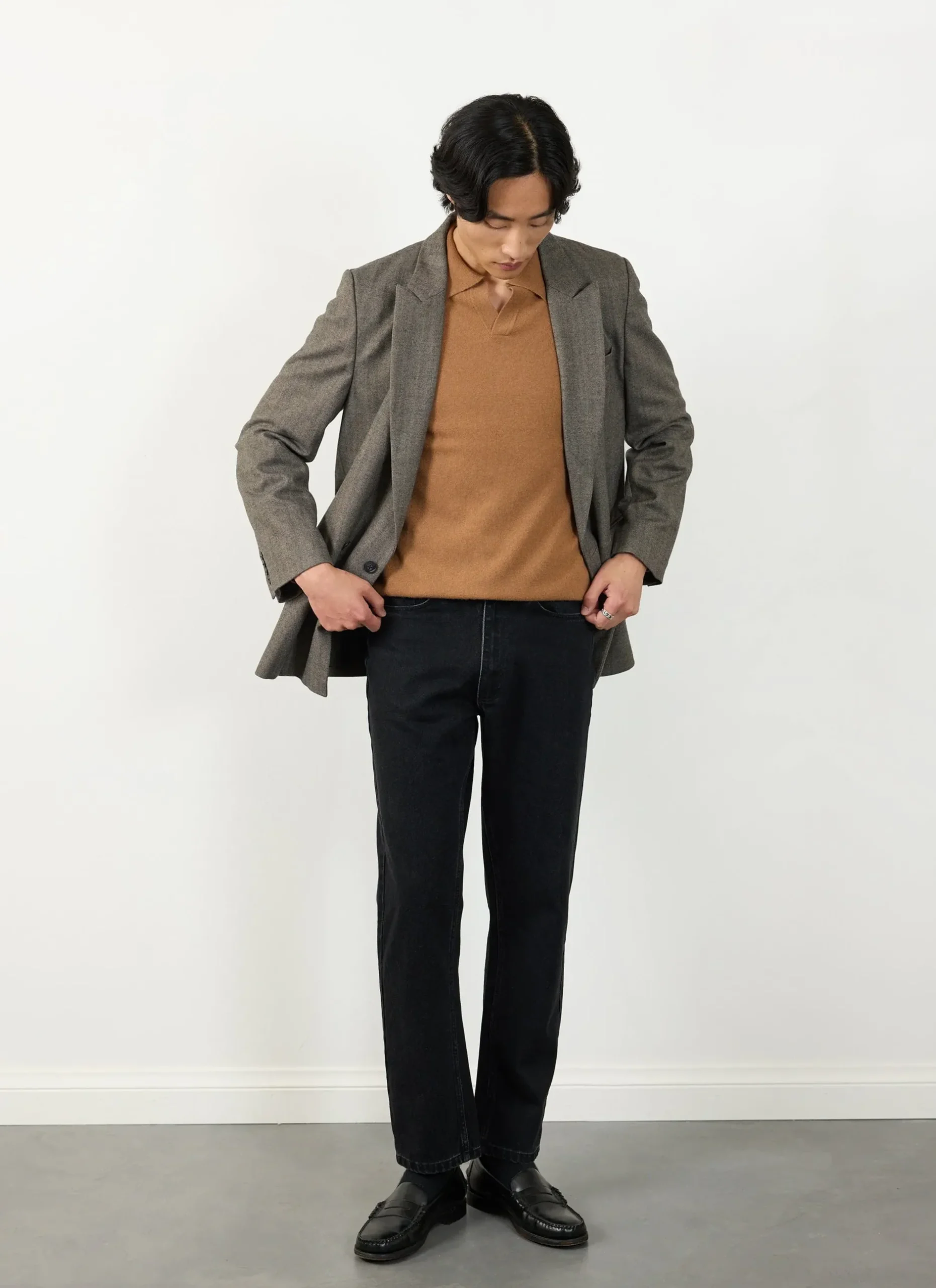 Percival Polo Shirts|Polo Shirts^Network Long Sleeve Polo Rust