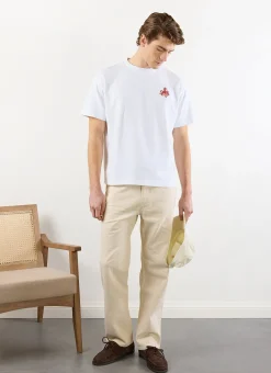 Percival White T-Shirts|Oversized T-Shirts^Octo Oversized T Shirt White