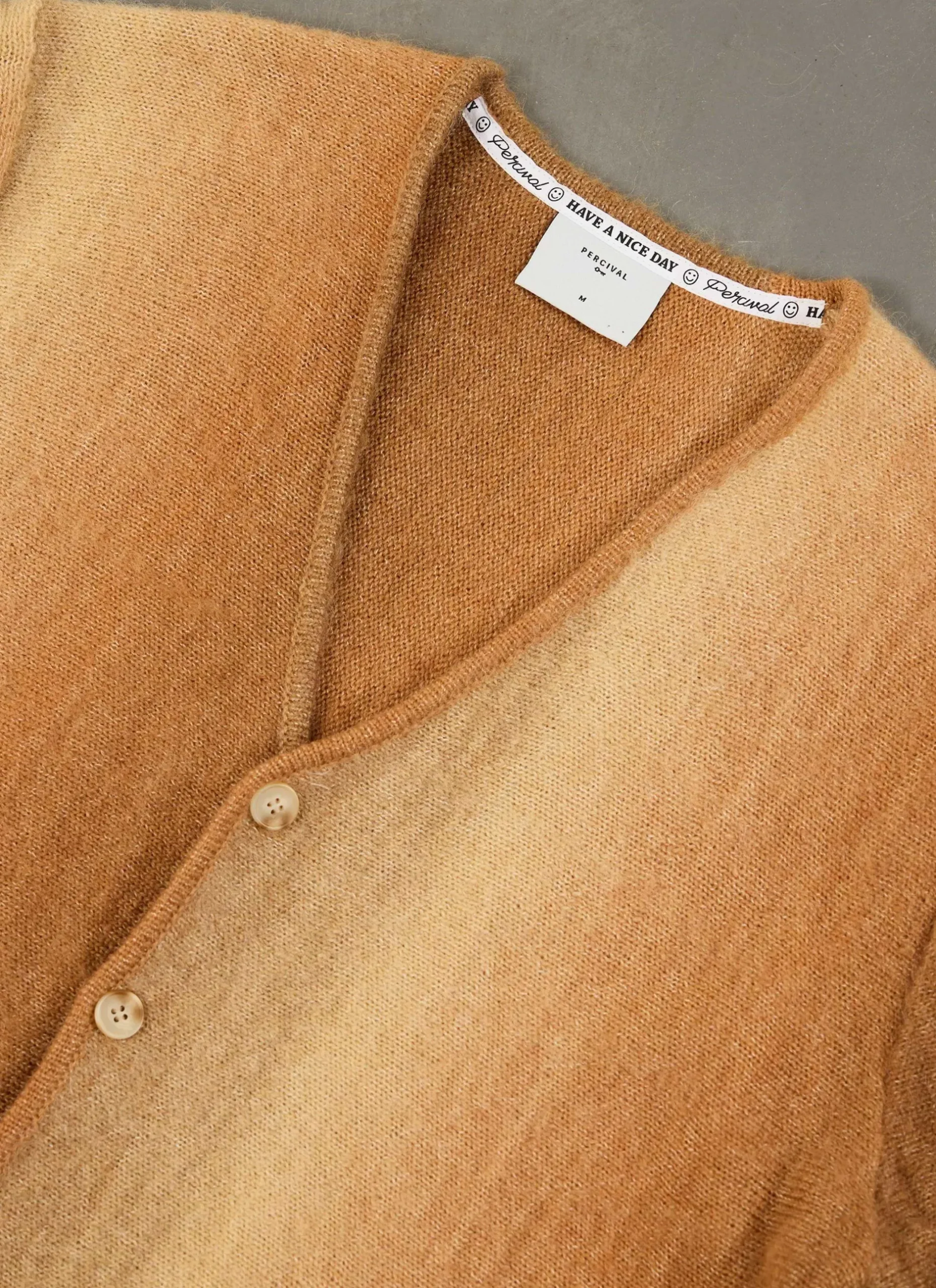 Percival Cardigans^Ombre Knitted Cardigan Tan