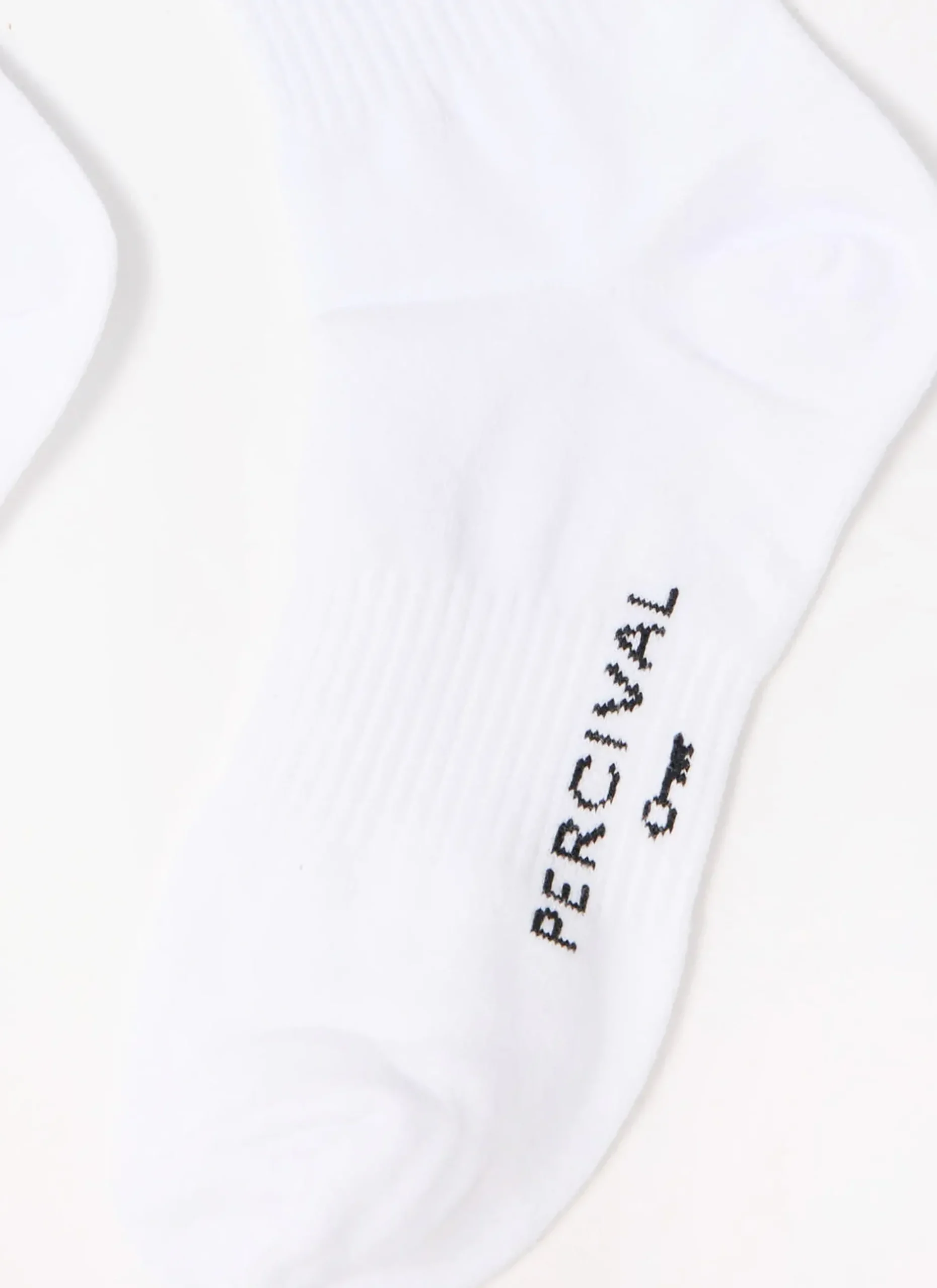 Percival Socks^Origami Embroidered Socks White