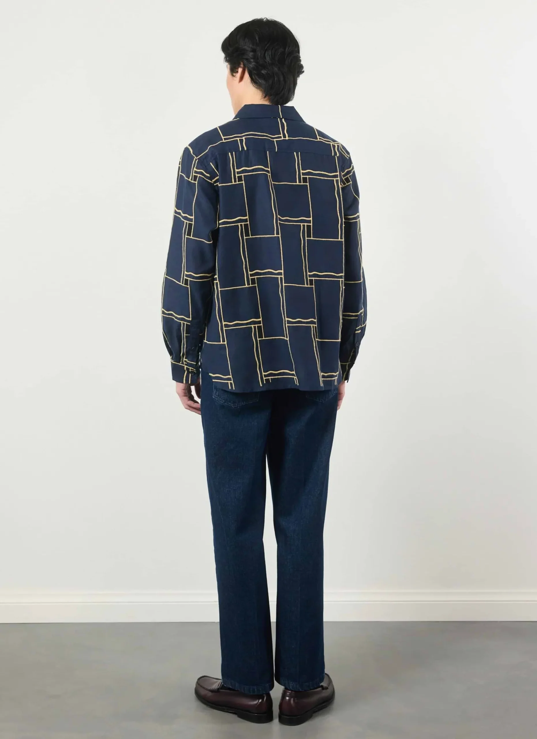 Percival Overshirts & Workshirts|Overshirts^Oversized Verona Shirt Navy