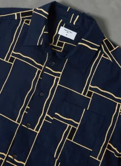 Percival Overshirts & Workshirts|Overshirts^Oversized Verona Shirt Navy