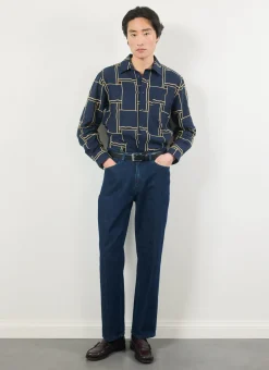 Percival Overshirts & Workshirts|Overshirts^Oversized Verona Shirt Navy