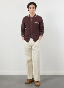 Percival Long Sleeve Shirts|Knitted Shirts^Pablo Cotton Knitted Shirt Espresso