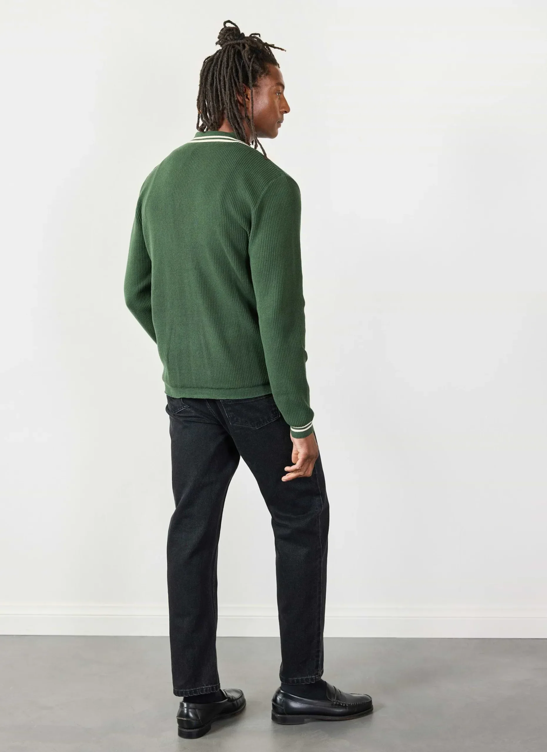Percival Long Sleeve Shirts|Knitted Shirts^Pablo Cotton Knitted Shirt Forest