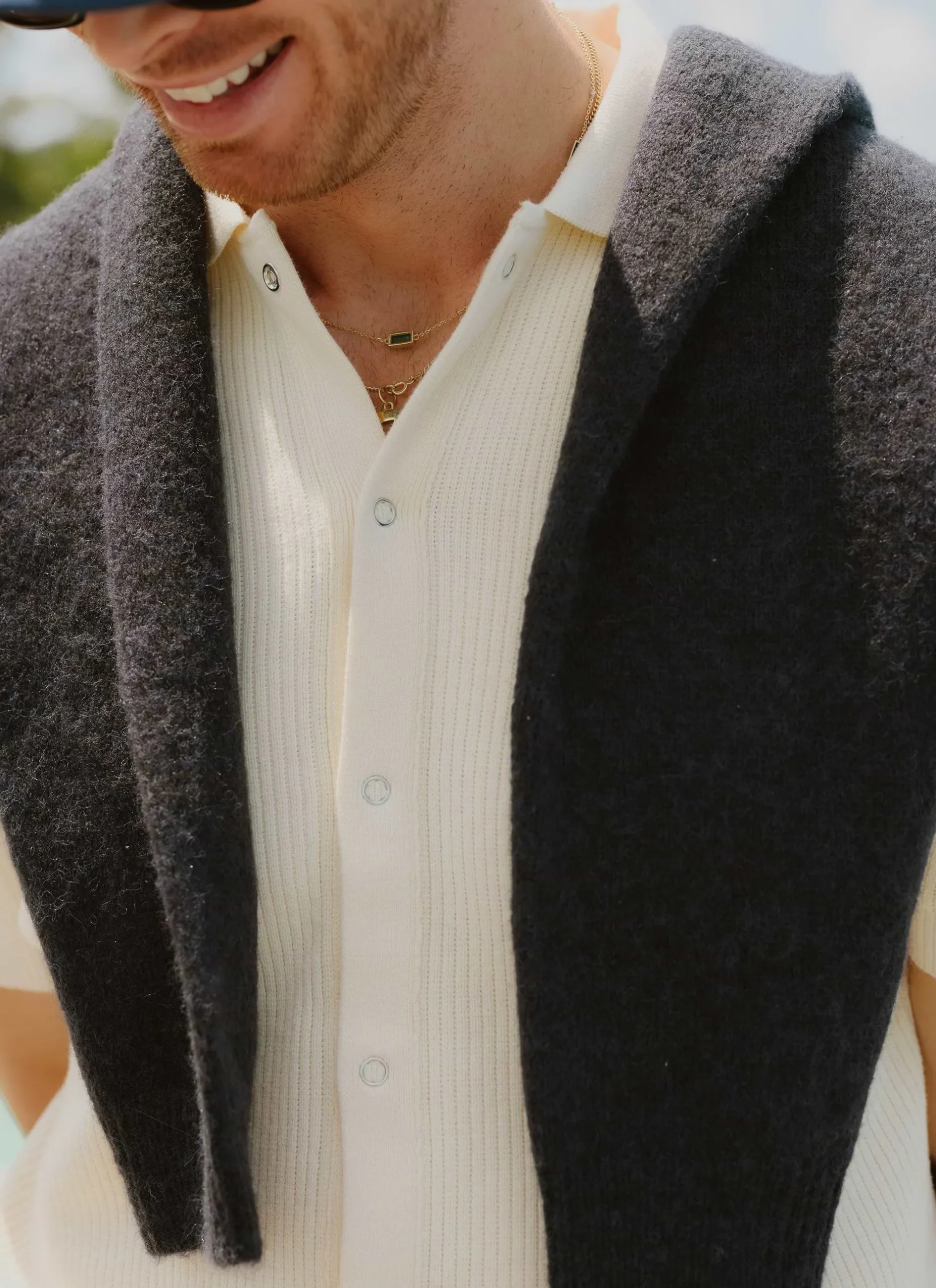 Percival Short Sleeve Shirts|Knitted Shirts^Pablo Cuban Shirt Cream