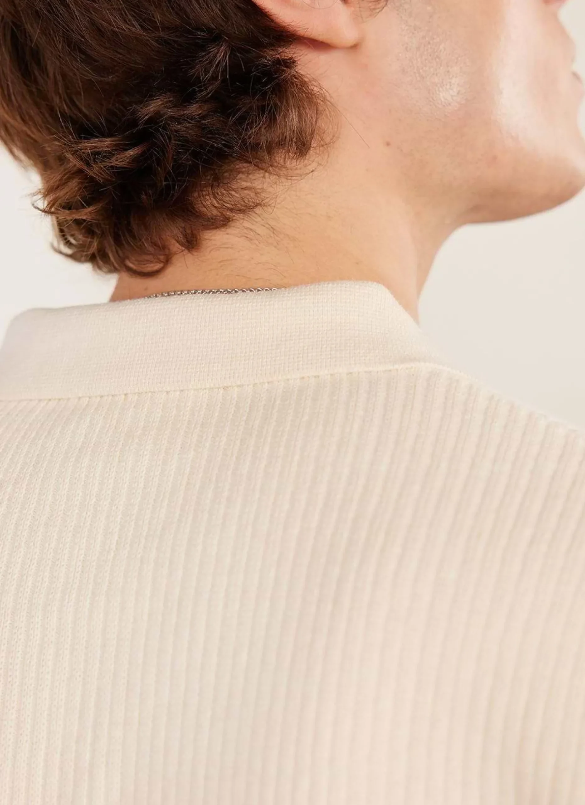 Percival Short Sleeve Shirts|Knitted Shirts^Pablo Cuban Shirt Cream