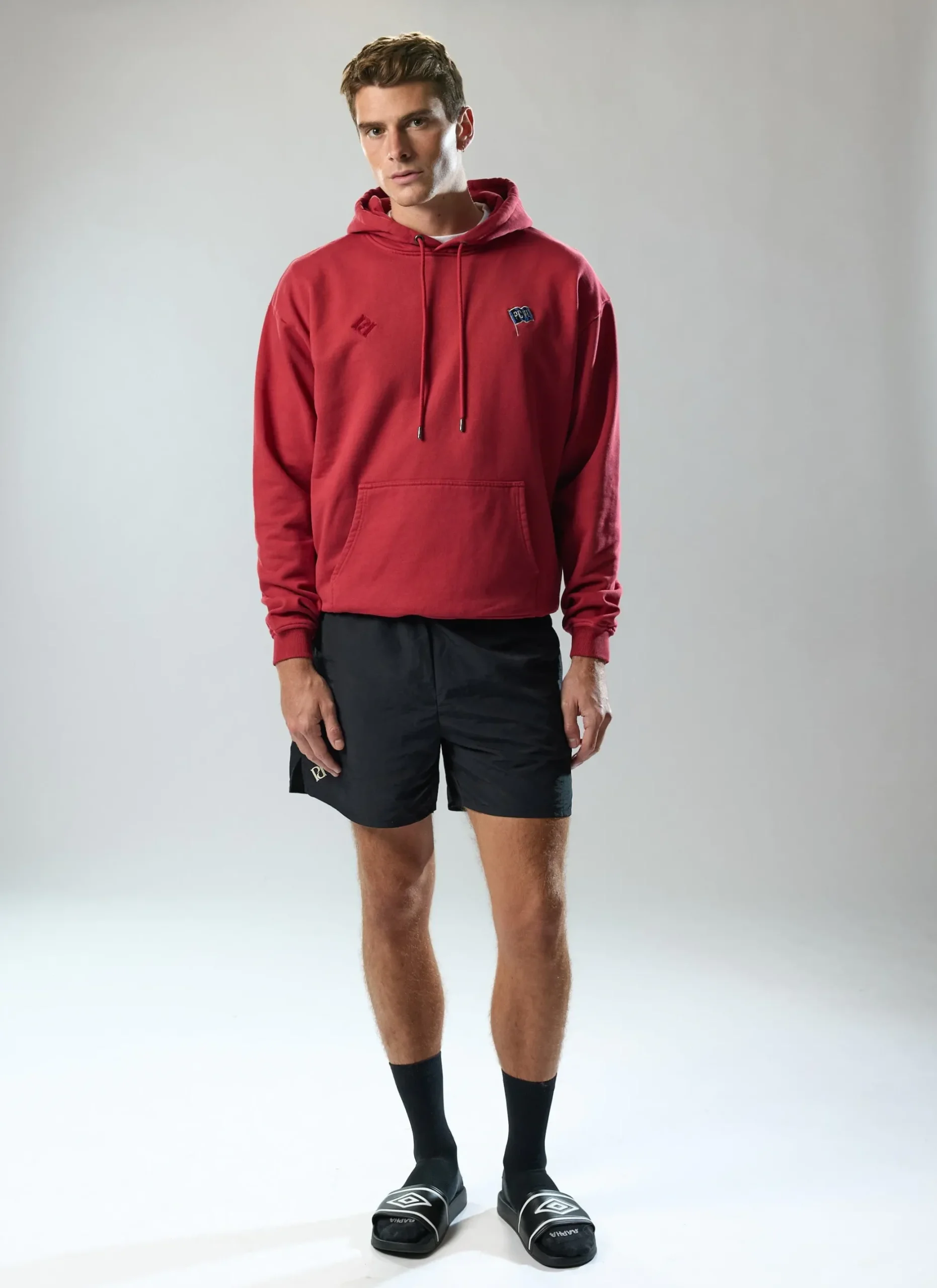 Percival Hoodies^PCVL Flag Hoodie Brick