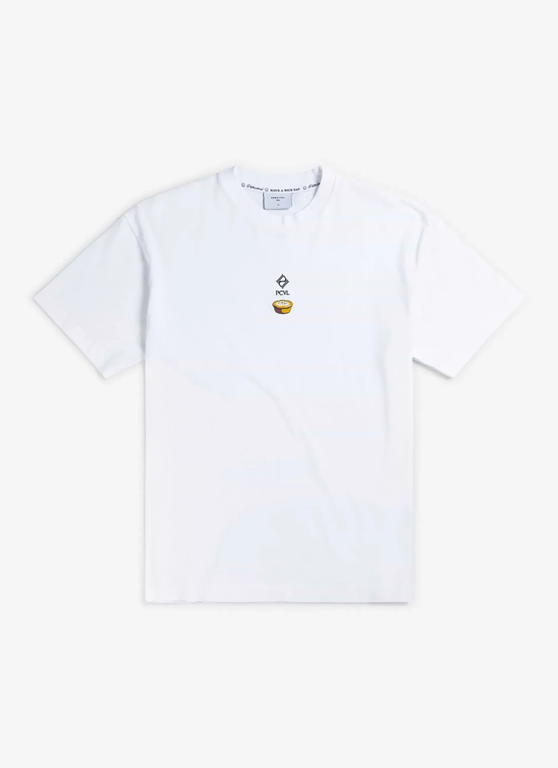 Percival White T-Shirts|Oversized T-Shirts^PCVL Pie Oversized T Shirt White