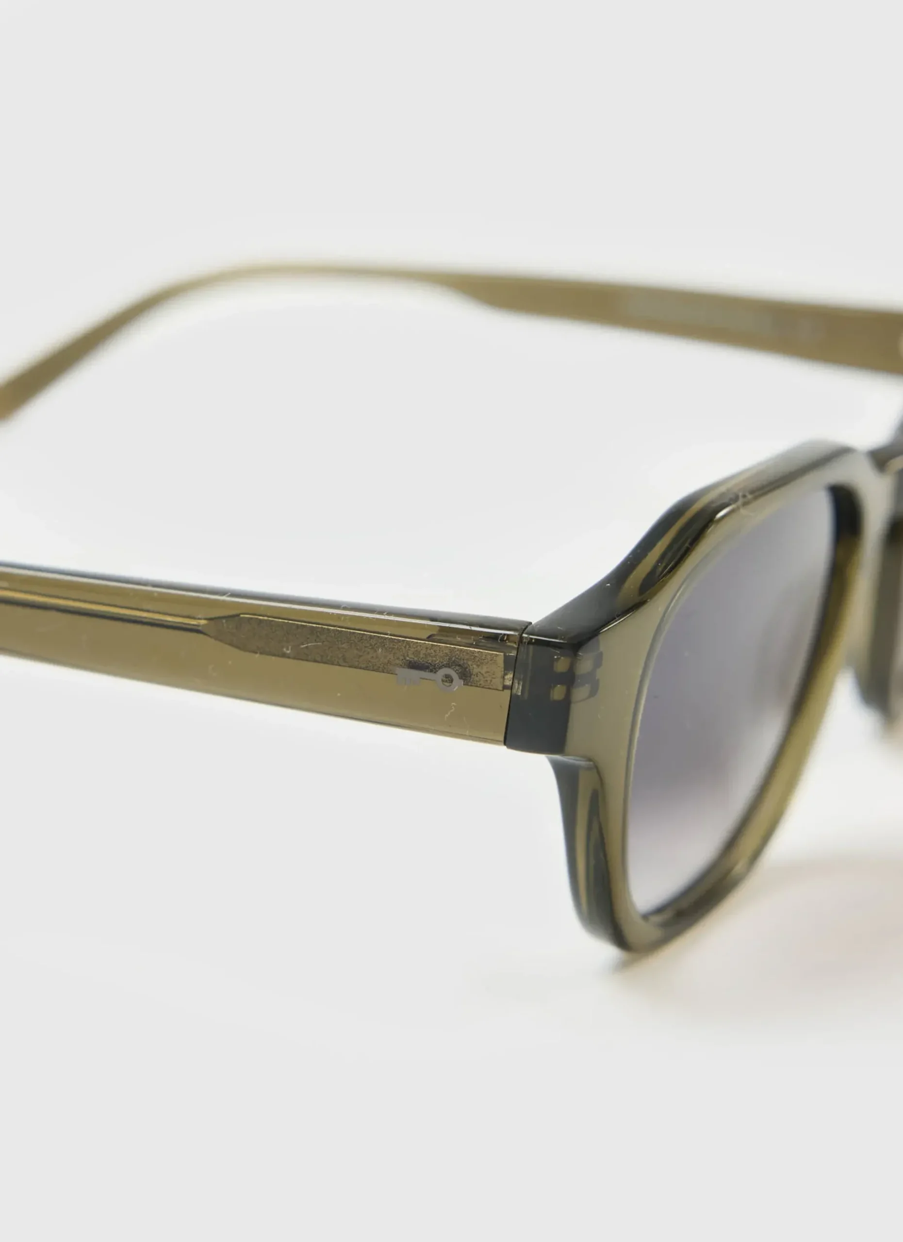 Percival Sunglasses^P001-E52 Olive Green Sunglasses Light Brown Lenses